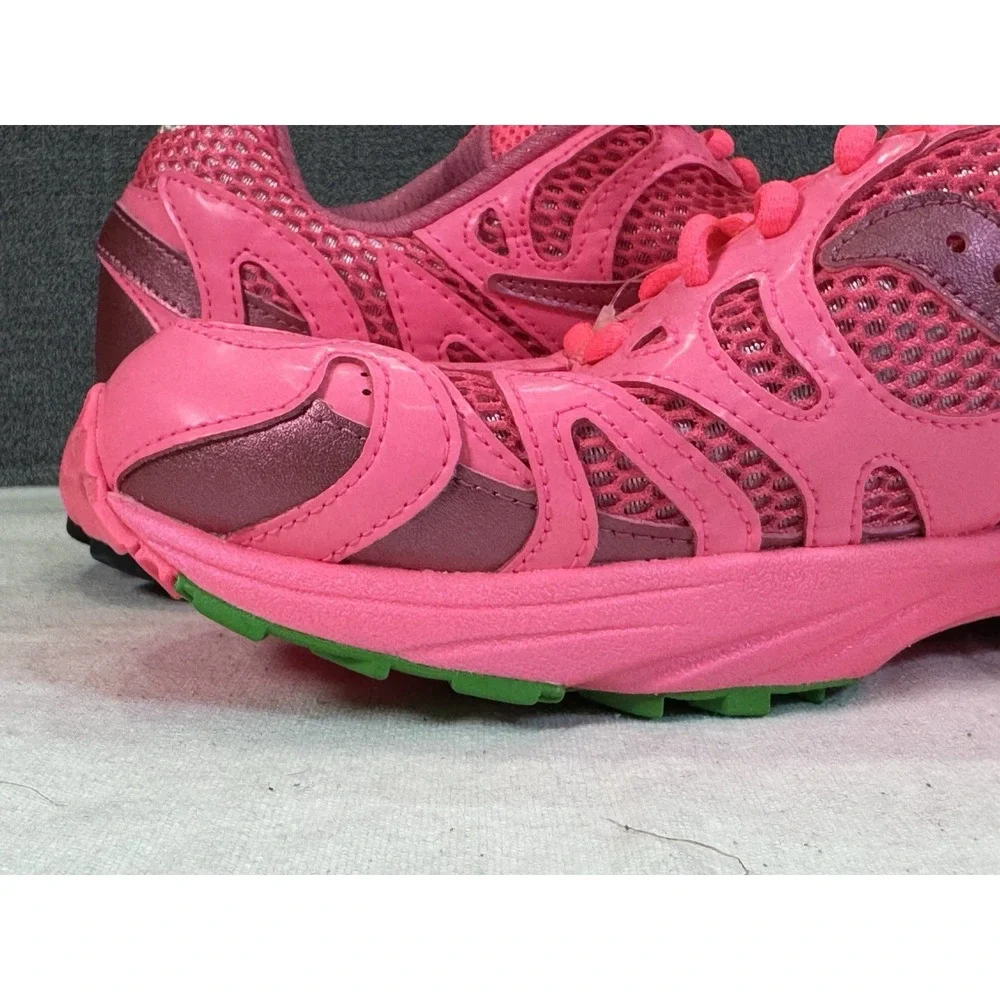 Saucony Grid Azura 2000 Triple Neon Pink Rose S70774-4 Men sz 10.5 Unisex - Picture 7 of 16